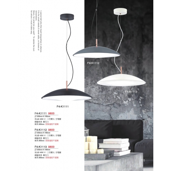 時尚造型吊燈  F4-K1111 F4-K1112 F4-1113